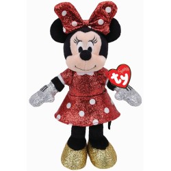 Ty - Disney - Minnie Mouse Sparkle 15 cm sitzend mit Lachen