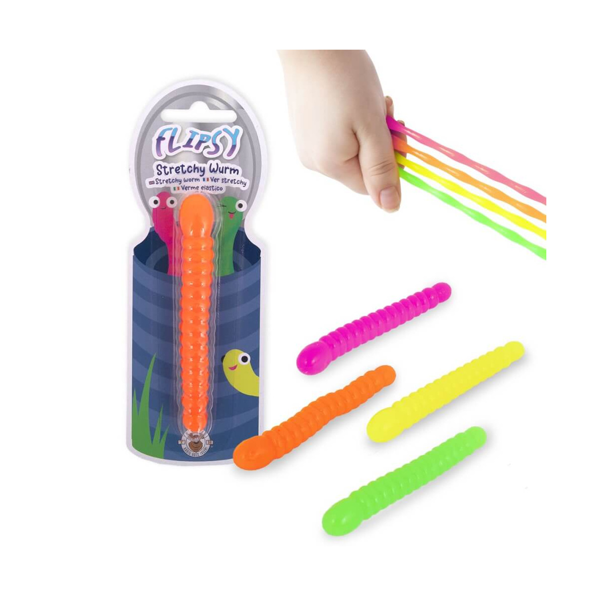 Stretchy Würmer, 4-fach sortiert