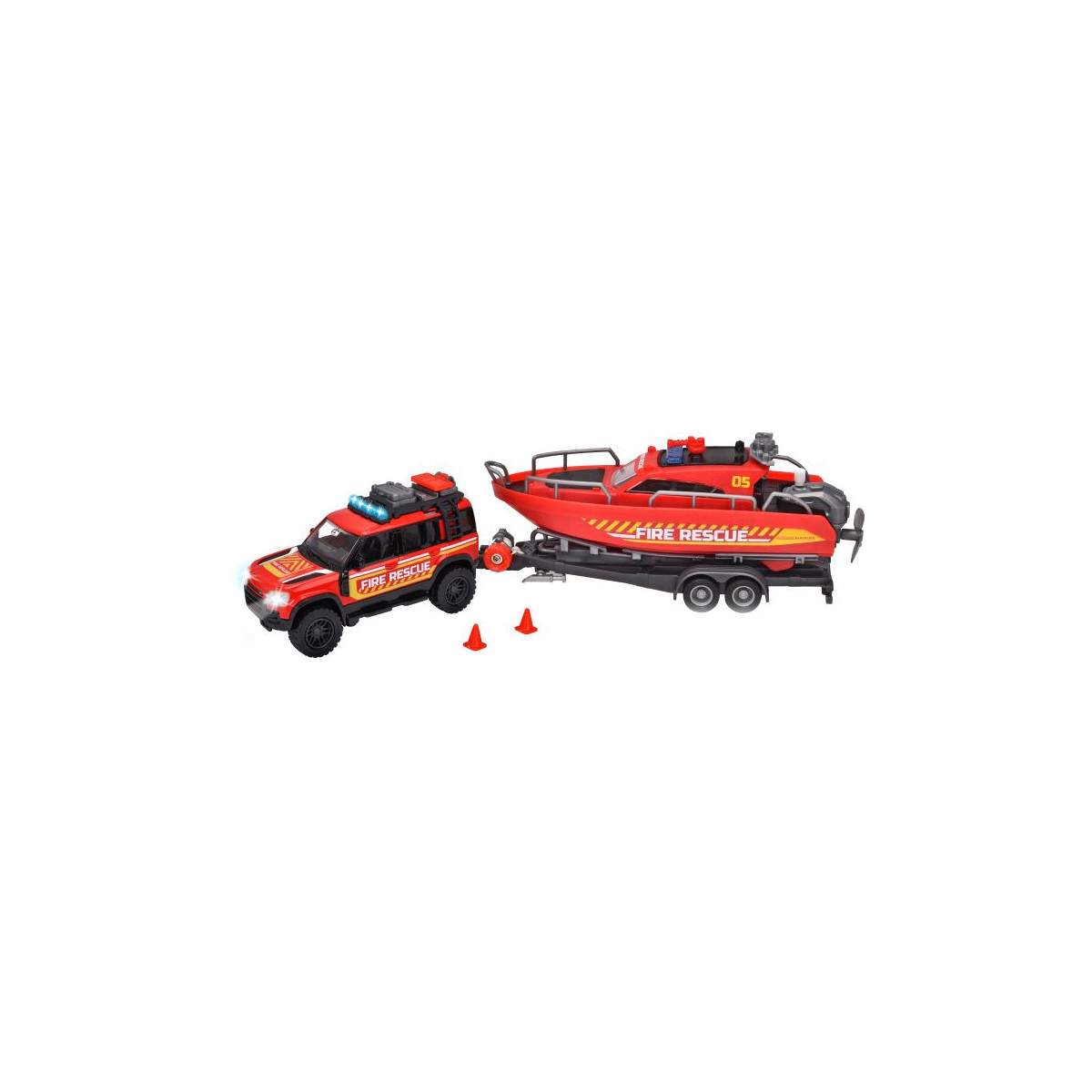 Land Rover Fire Rescue + Boat