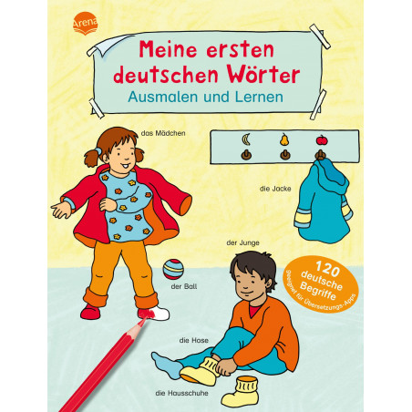 Arena Verlag - Meine ersten deutschen Wörter - Ausmalen und Lernen