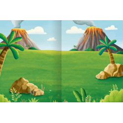 Erstes Stickern: Dinosaurier