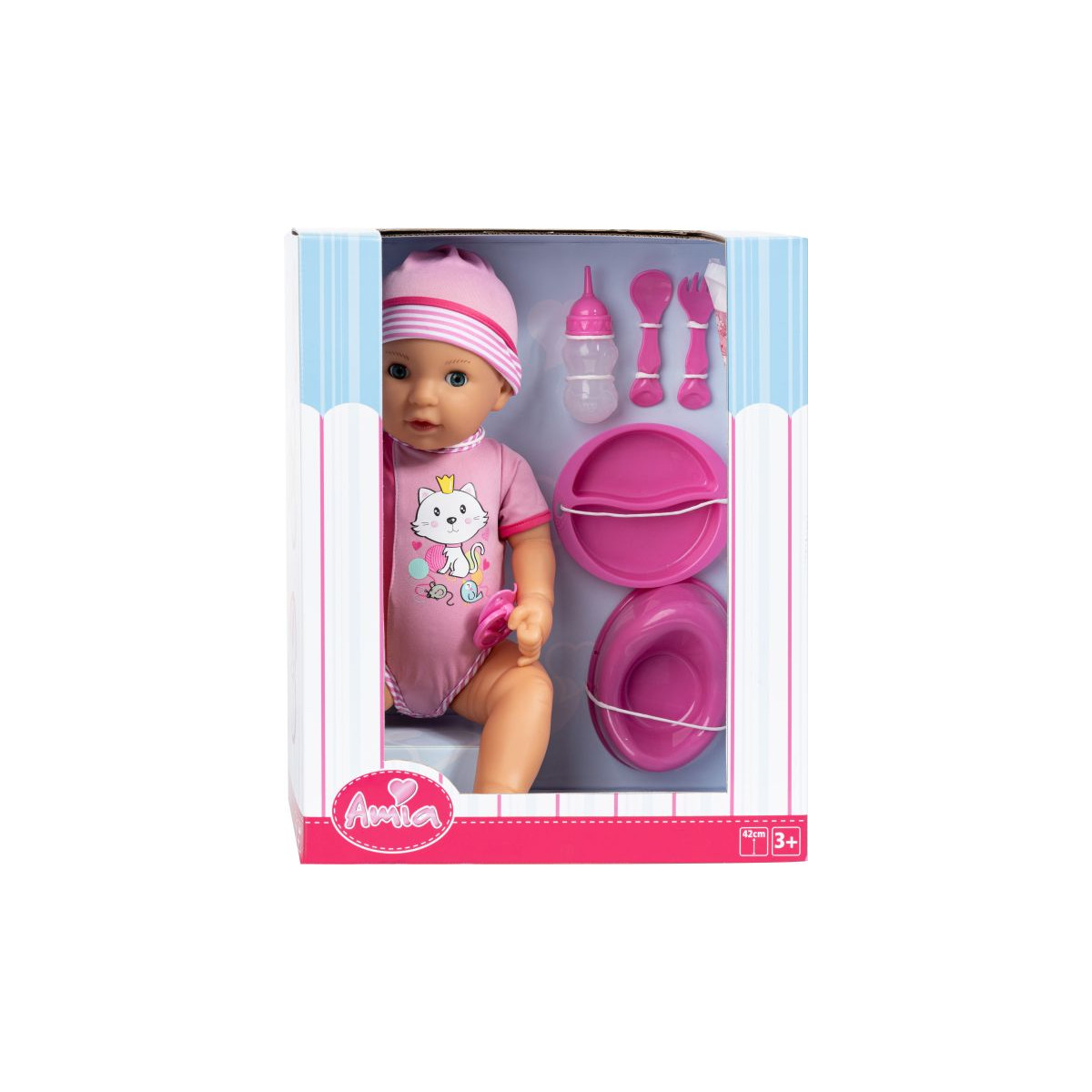 AM Babypuppe ''Mia'' mit Zubehör, 42cm