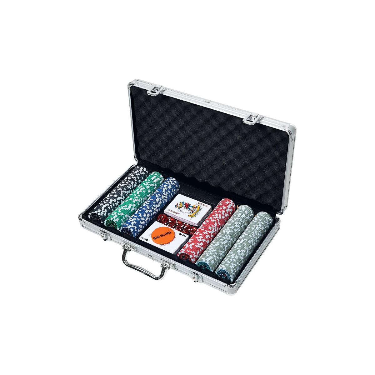 NG Poker-Set im Aluminiumkoffer, 300 Chi