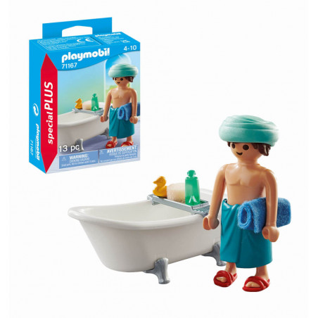 Mann in der Badewanne