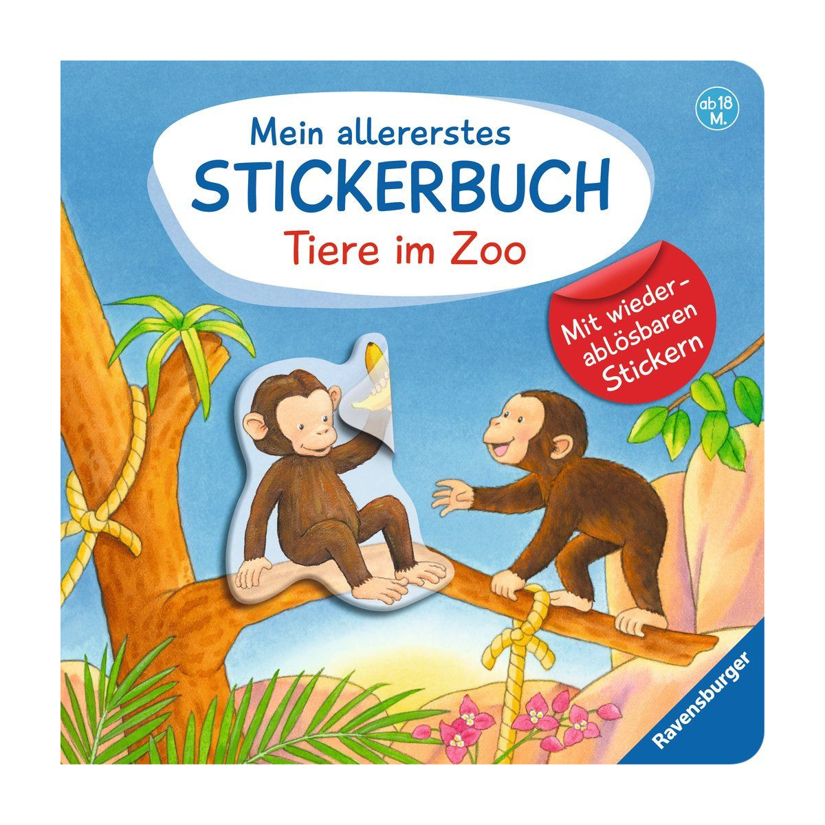 Ravensburger Buch - Mein allererstes Stickerbuch - Tiere im Zoo