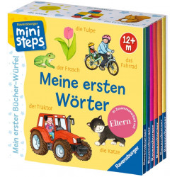 Ravensburger - ministeps - Mein erster Bücher-Würfel: Meine ersten Wörter Bücher-Set