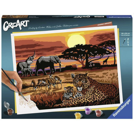 Ravensburger - Malen nach Zahlen - CreArt - Savannah Landscapes