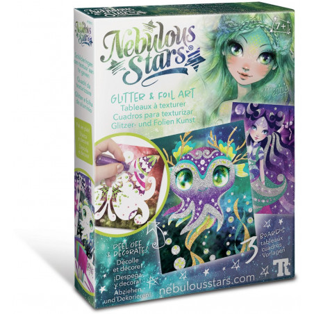 Nebulous Stars - Glitzer- und Folien Kunst