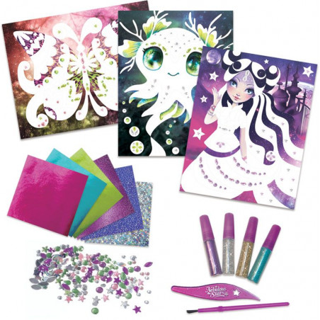 Nebulous Stars - Glitzer- und Folien Kunst