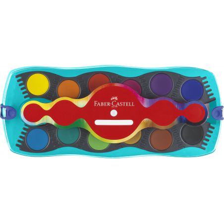 Farbkasten Connector 12 Farben türkis