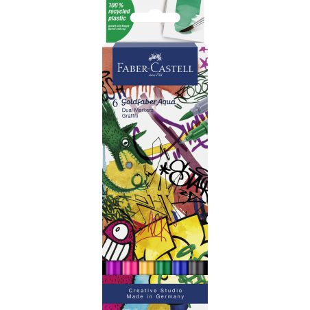Gofa Aqua Dual Marker Graffiti 6x Gofa Aqua Dual Marker Graffiti 6x