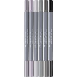 Gofa Aqua Dual Marker Grautöne 6x
