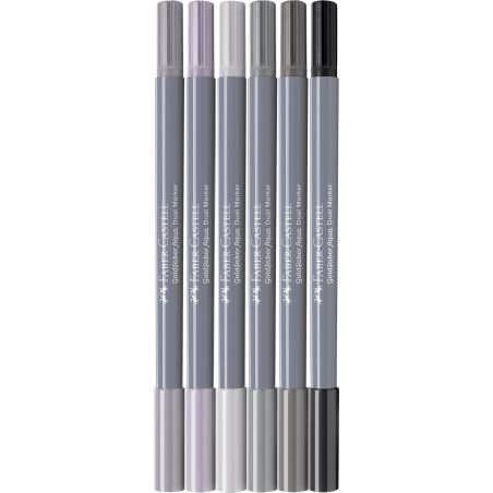 Gofa Aqua Dual Marker Grautöne 6x