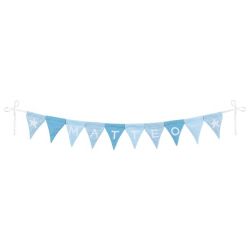 Buchstabenwimpelkette blau, m Buchstabenwimpelkette blau, m