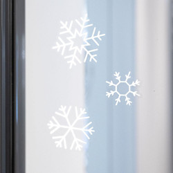 MM Fenster-Sticker Schneekris