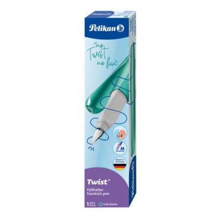 Pelikan Twist® Füller für Rechts- und Linkshänder, Cold Alaska, Feder M