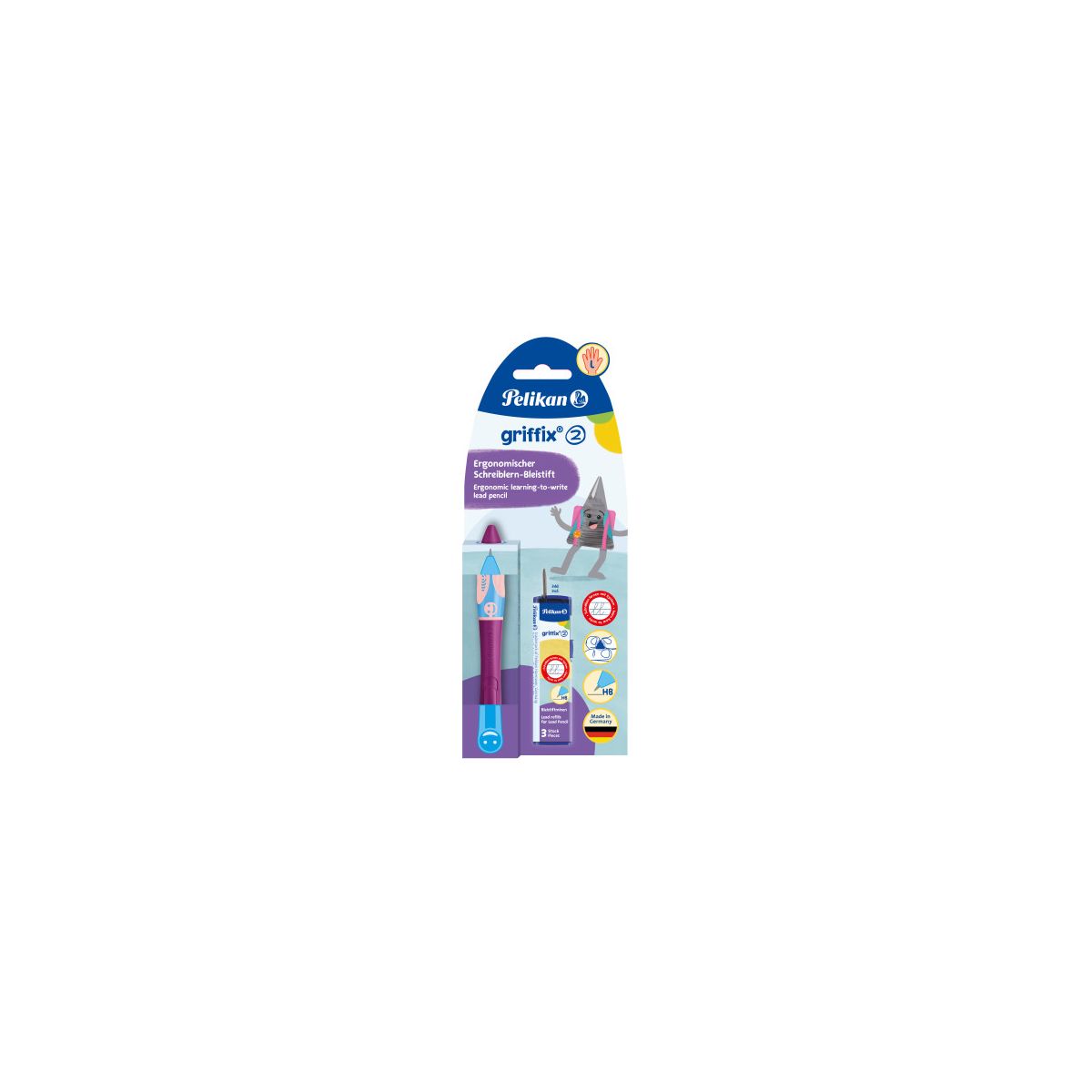 Pelikan griffix® Bleistift für Linkshänder, Sweet Berry