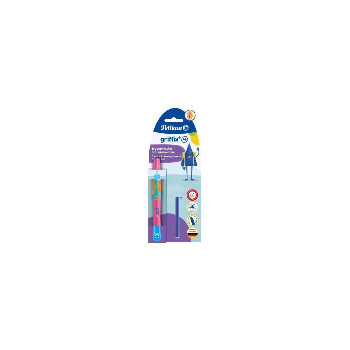 Pelikan griffix® Füller für Linkshänder, Lovely Pink