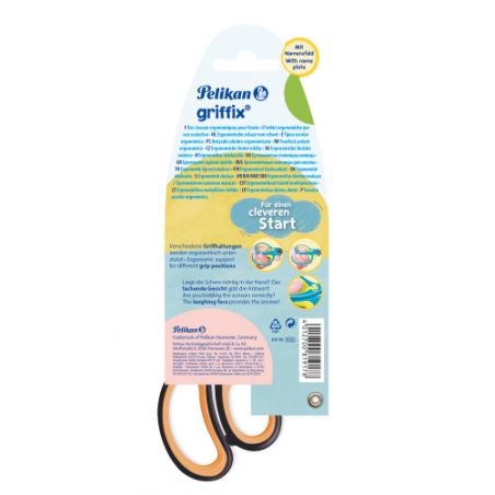 Pelikan griffix® Schulschere spitz für Linkshänder, NeonBlack
