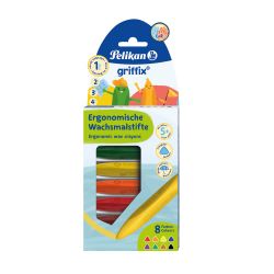Wachsmaler griffix W3/8 sortiert in Karton-Etui