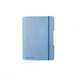 Notizheft flex Leinen A6 40 Blatt punktiert FSC Mix hellblau
