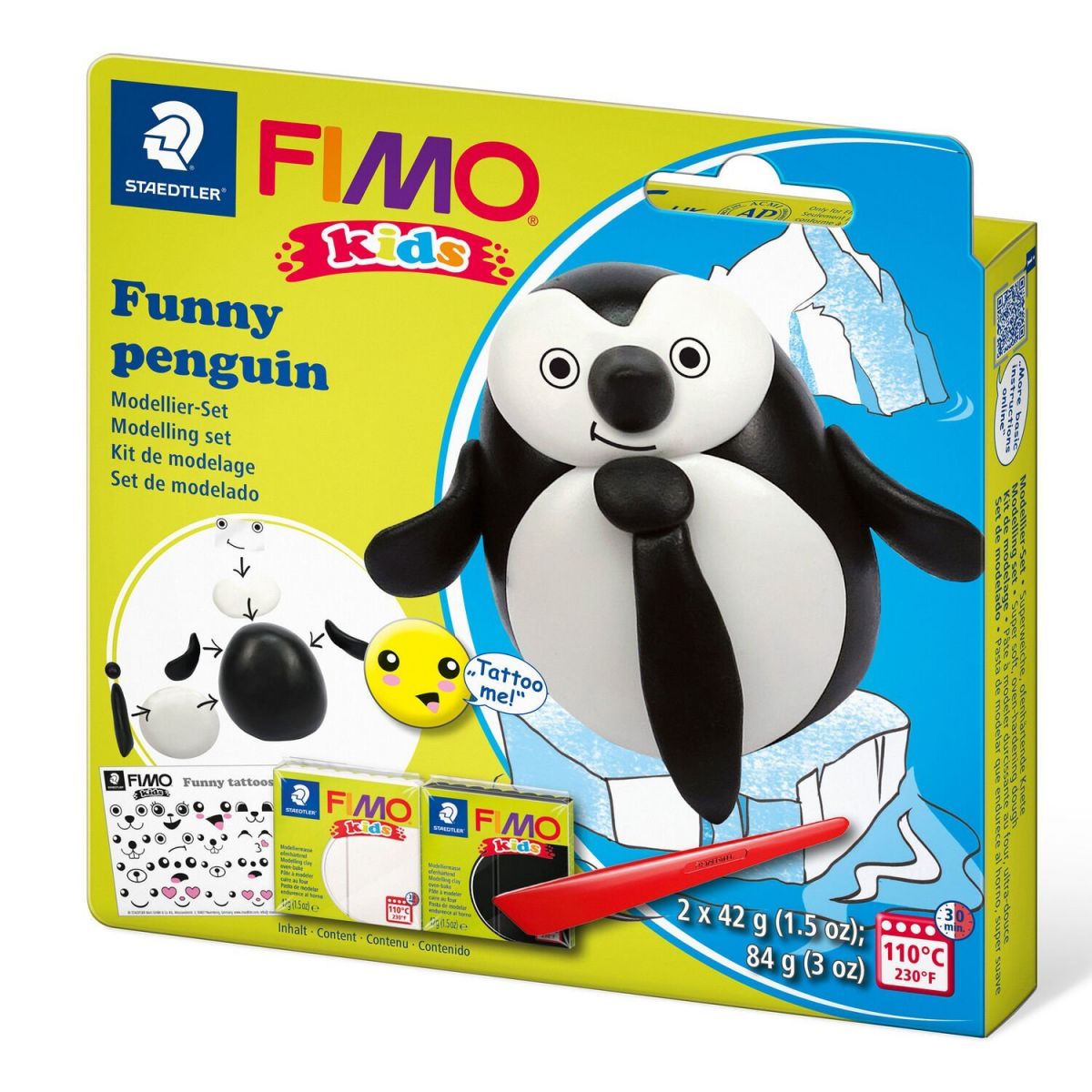 Set Mod.masse Fimo kids fk penguin