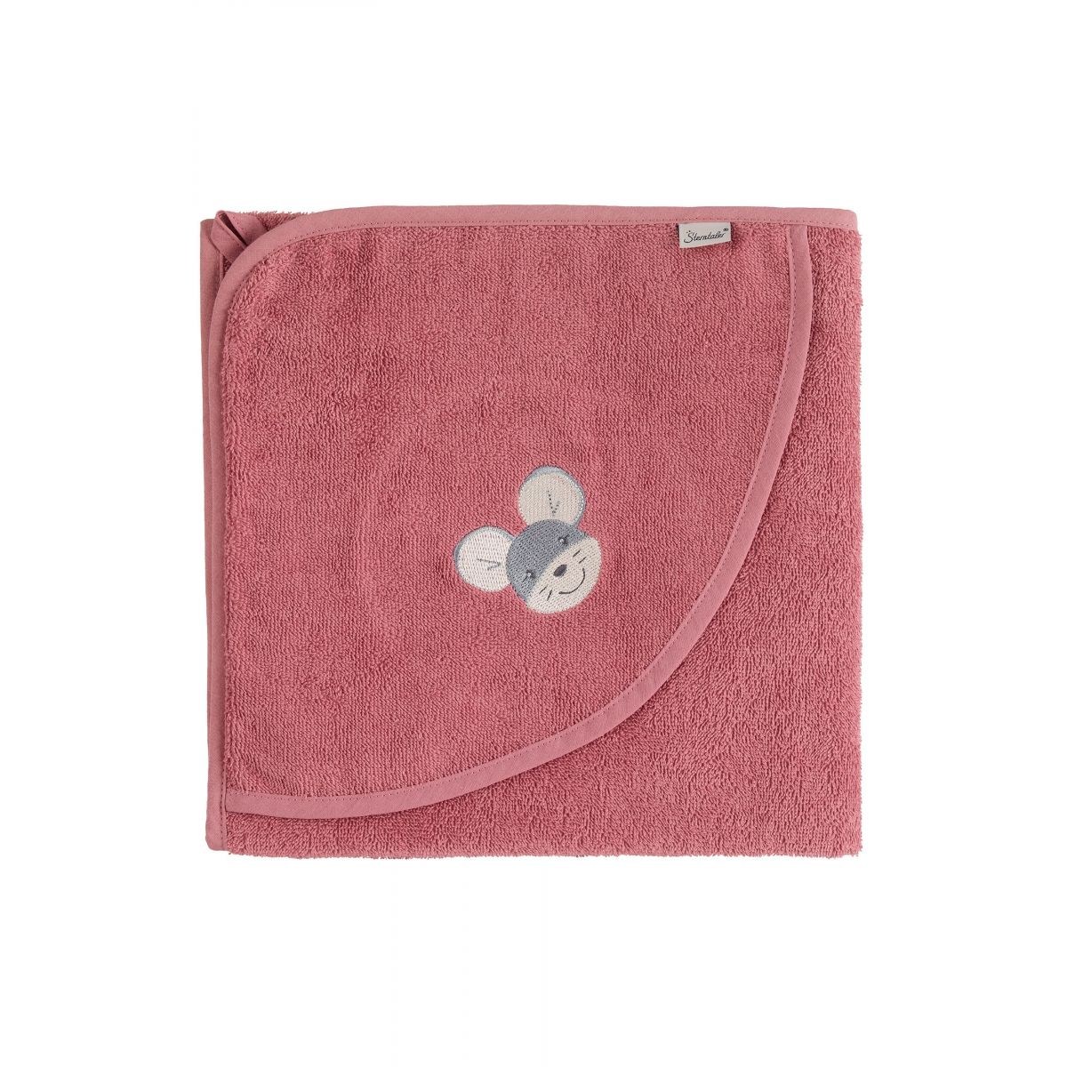 GOTS Badetuch 100x100 Mabel - rosa