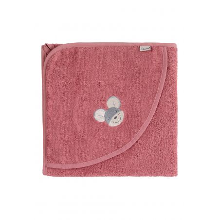 GOTS Badetuch 100x100 Mabel - rosa