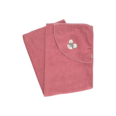 GOTS Badetuch 100x100 Mabel - rosa