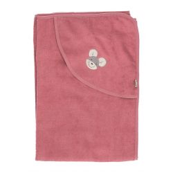 GOTS Badetuch 100x100 Mabel - rosa