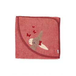 Badetuch100x100 Emmily - hellrot