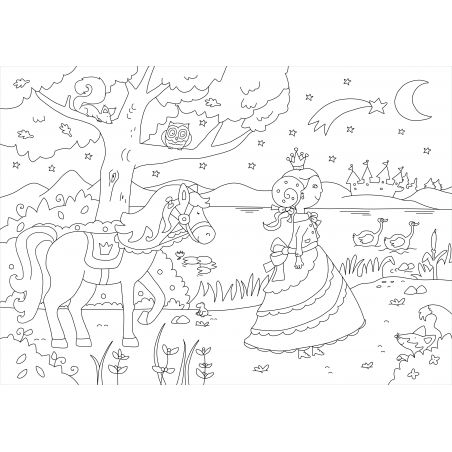 Glitzer Sticker Malbuch. Prin