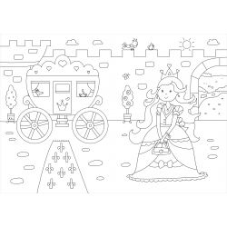 Glitzer Sticker Malbuch. Prin