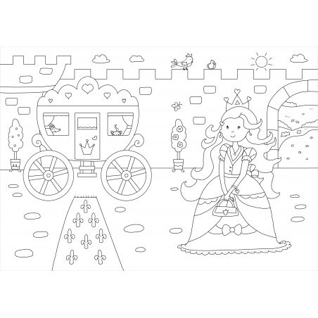 Glitzer Sticker Malbuch. Prin