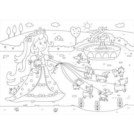 Glitzer Sticker Malbuch. Prin