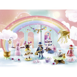 PLAYMOBIL 71348 - Princess Magic - Adventskalender Weihnachtsfest unter dem Regenbogen