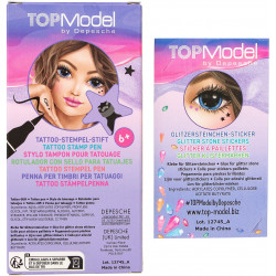 Depesche - TOPModel - Tattoostift mit Glitzersteinen Beauty and Me