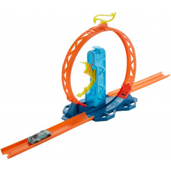 Mattel - Hot Wheels Track Builder Unlimited Looping-Kicker-Set inkl. 1 Spielzeugauto
