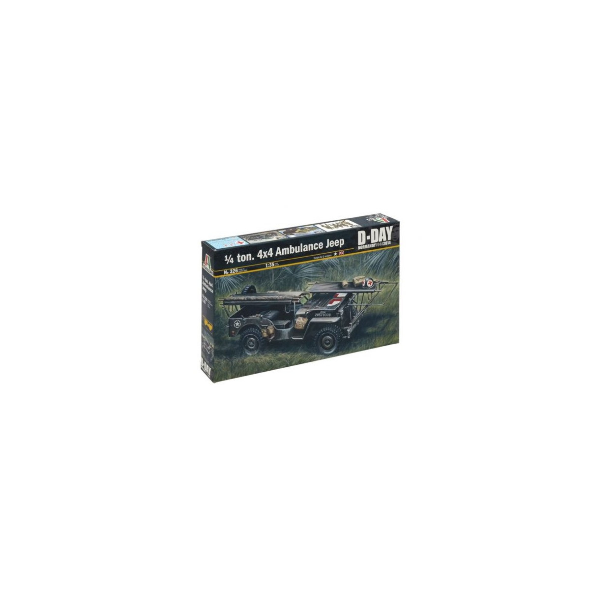 Italeri - 1:35 1/4 Ton 4x4 Krankenwagen Jeep