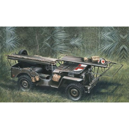 Italeri - 1:35 1/4 Ton 4x4 Krankenwagen Jeep