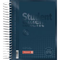 Collegeblock Premium Student Colour Code, A6, 120 Blatt, kariert, denim