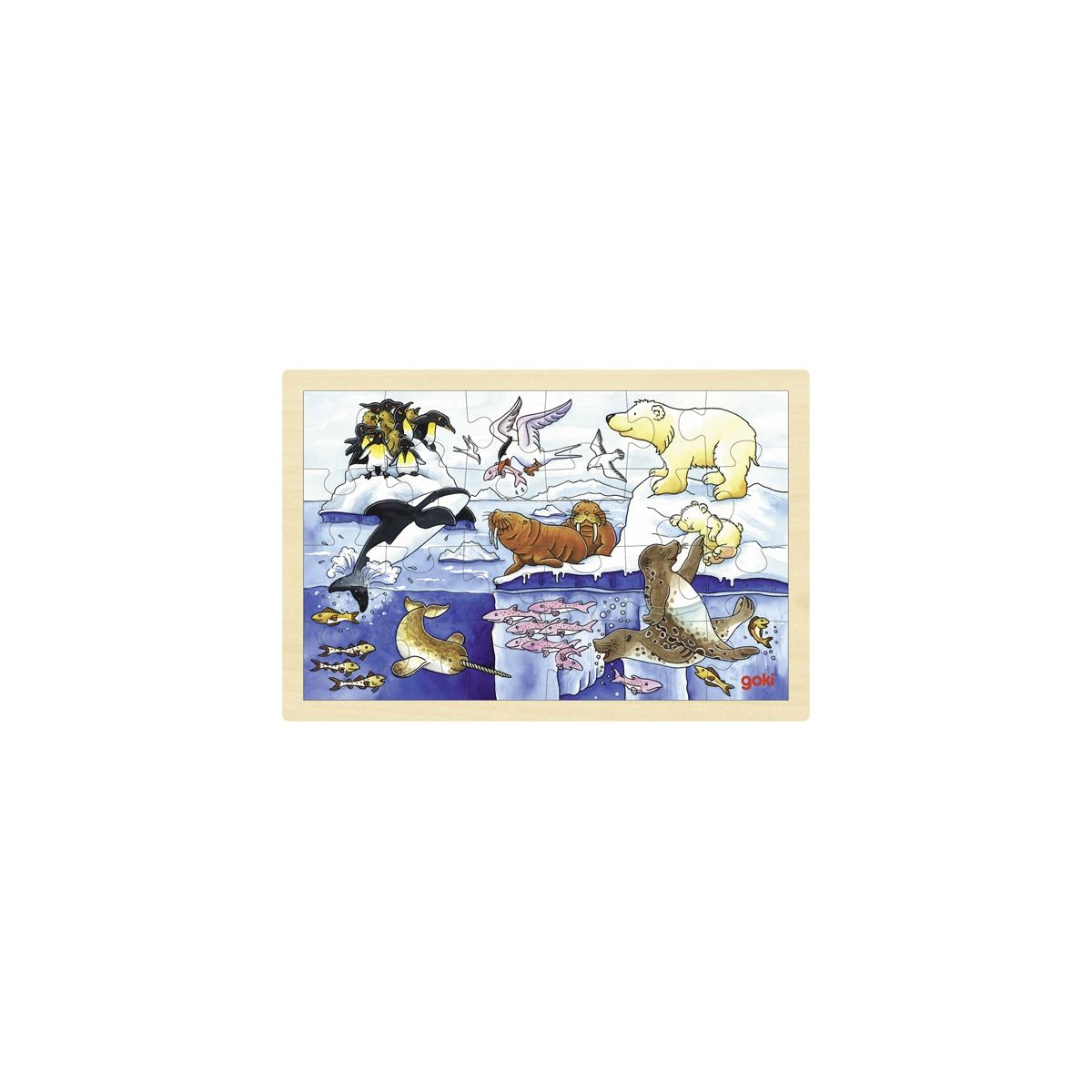 Einlegepuzzle Polartiere