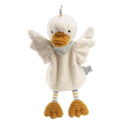 Kinder Handpuppe Edda - cremeweiß