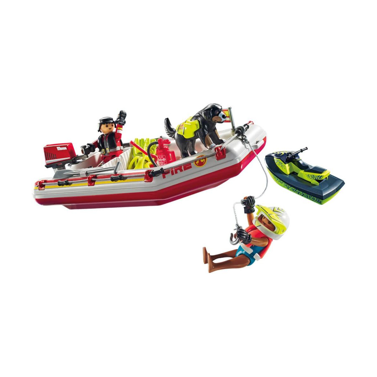 Feuerwehrboot mit Aqua Scooter