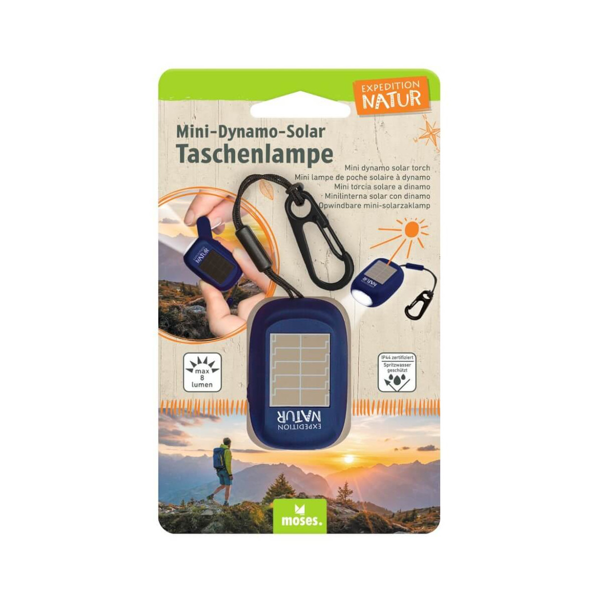 Mini-Dynamo-Solar Taschenl.