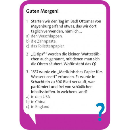 Pocket Quiz Alltagsfragen