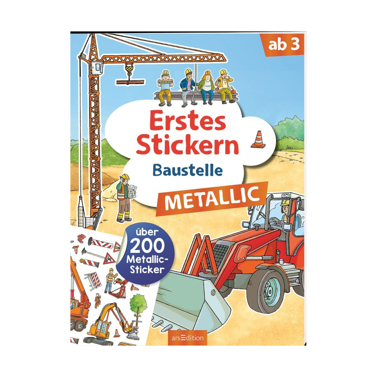 Erstes Stickern: Baustelle