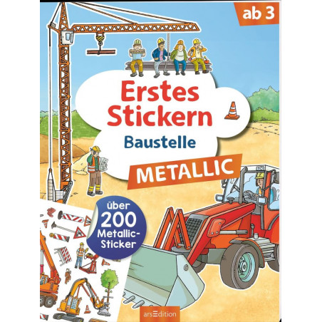 Erstes Stickern: Baustelle