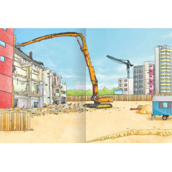 Erstes Stickern: Baustelle