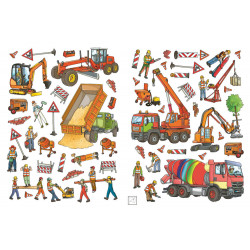 Erstes Stickern: Baustelle